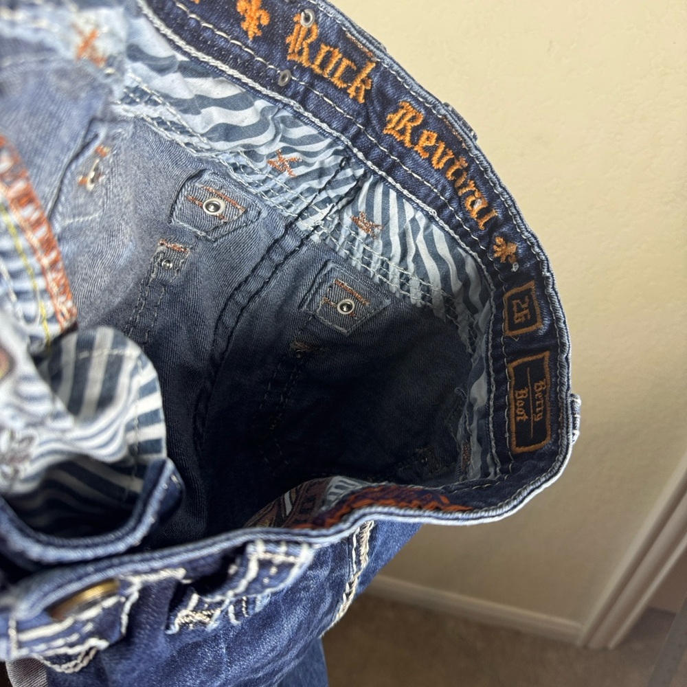 Rock Revival Betty boot Women's Dark Blue Boot Cut Jeans - Picture 16 of 16